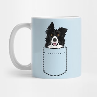 Border Collie In Pocket Mug